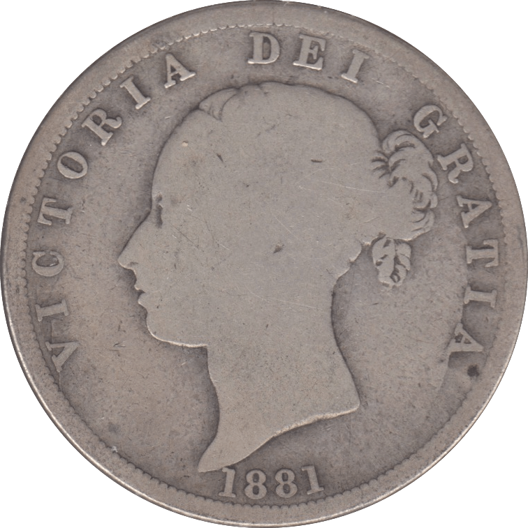 1881 HALFCROWN ( FAIR ) - Halfcrown - Cambridgeshire Coins