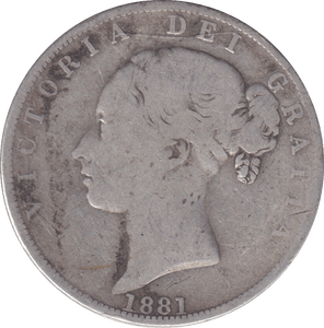 1881 HALFCROWN ( FINE ) - HALFCROWN - Cambridgeshire Coins