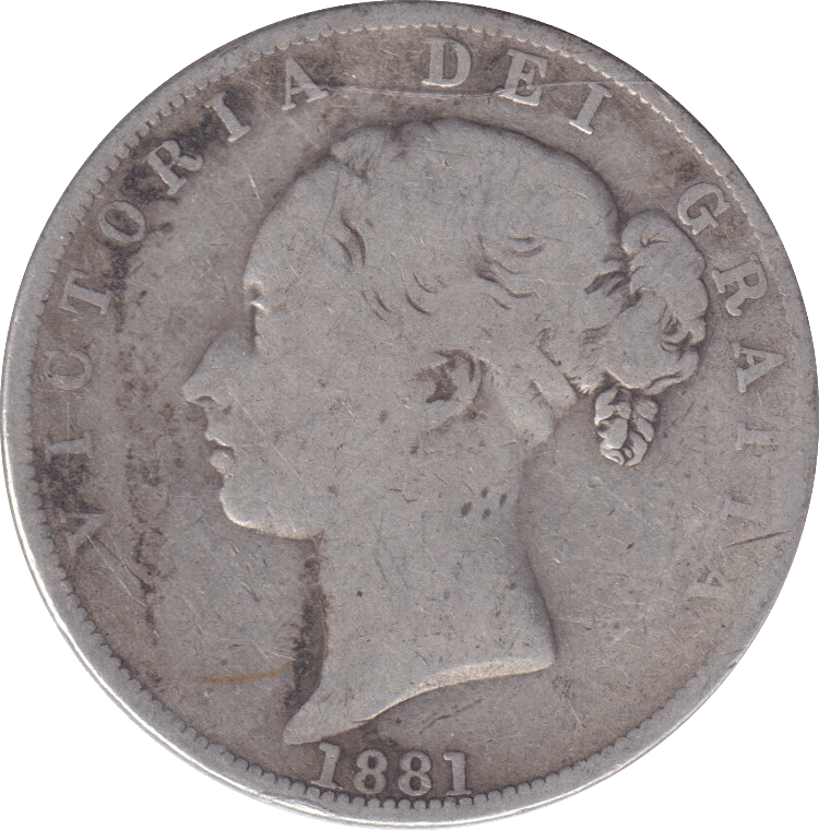 1881 HALFCROWN ( FINE ) - HALFCROWN - Cambridgeshire Coins