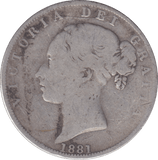 1881 HALFCROWN ( FINE ) - HALFCROWN - Cambridgeshire Coins