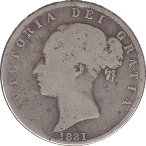 1881 HALFCROWN ( FINE ) - HALFCROWN - Cambridgeshire Coins