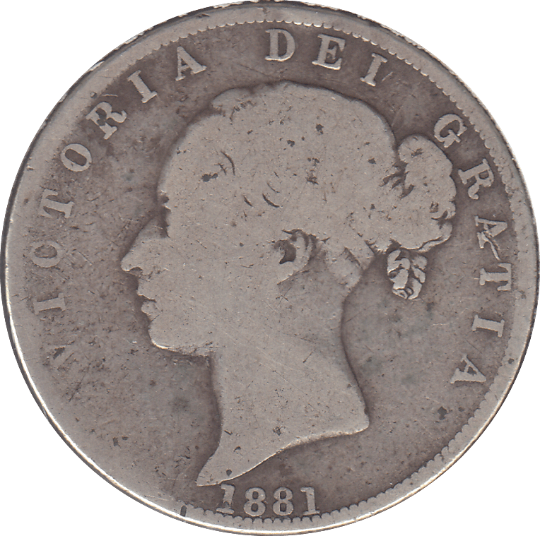 1881 HALFCROWN ( FINE ) - HALFCROWN - Cambridgeshire Coins