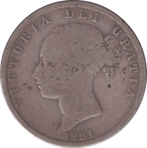 1881 HALFCROWN ( FINE ) - HALFCROWN - Cambridgeshire Coins