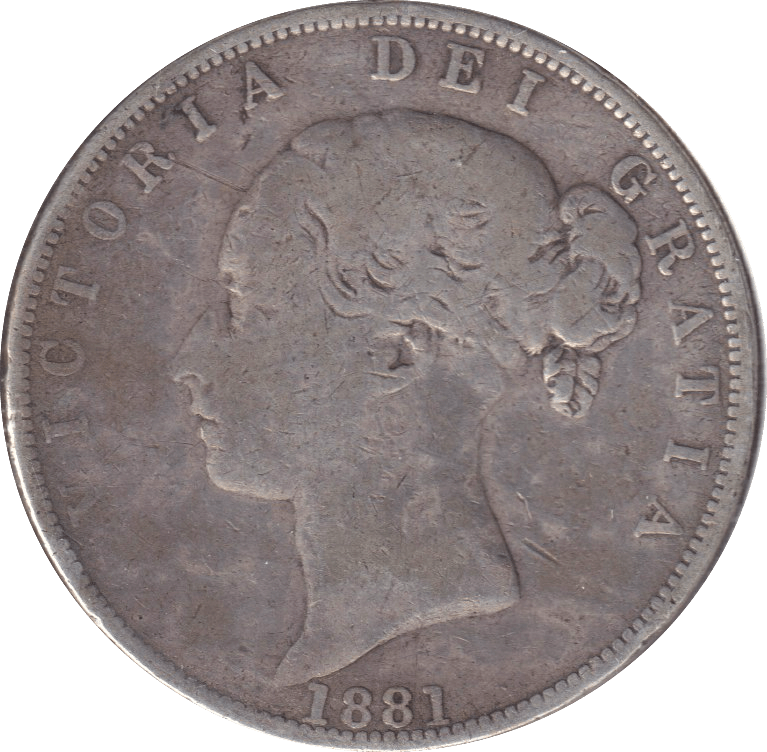 1881 HALFCROWN ( FINE ) - HALFCROWN - Cambridgeshire Coins
