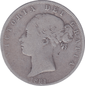 1881 HALFCROWN ( FINE ) - HALFCROWN - Cambridgeshire Coins