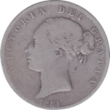 1881 HALFCROWN ( FINE ) - HALFCROWN - Cambridgeshire Coins