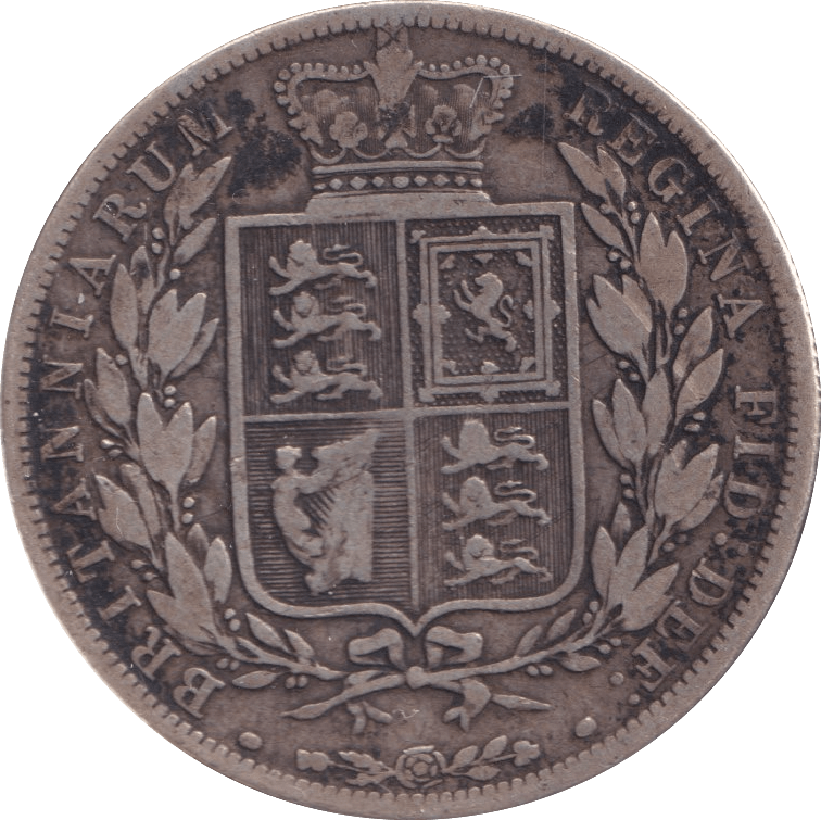 1881 HALFCROWN ( FINE ) - Halfcrown - Cambridgeshire Coins