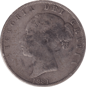 1881 HALFCROWN ( FINE ) - HALFCROWN - Cambridgeshire Coins
