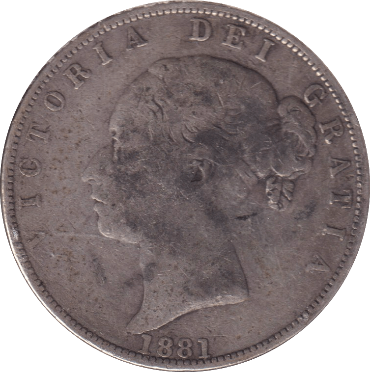 1881 HALFCROWN ( FINE ) - HALFCROWN - Cambridgeshire Coins