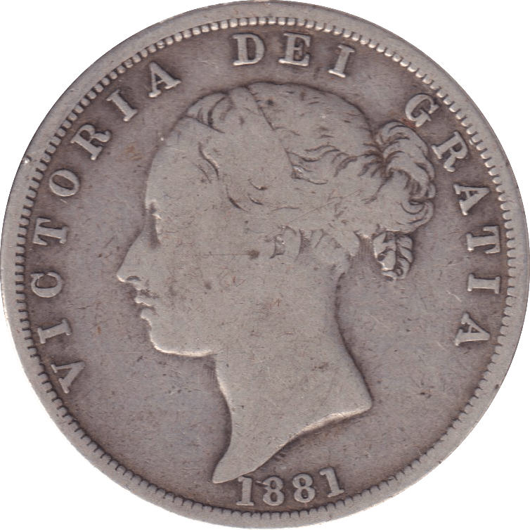 1881 HALFCROWN ( GF ) - HALFCROWN - Cambridgeshire Coins