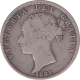 1881 HALFCROWN ( GF ) - HALFCROWN - Cambridgeshire Coins