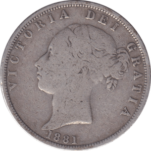1881 HALFCROWN ( GF ) - HALFCROWN - Cambridgeshire Coins