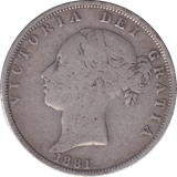1881 HALFCROWN ( GF ) - HALFCROWN - Cambridgeshire Coins