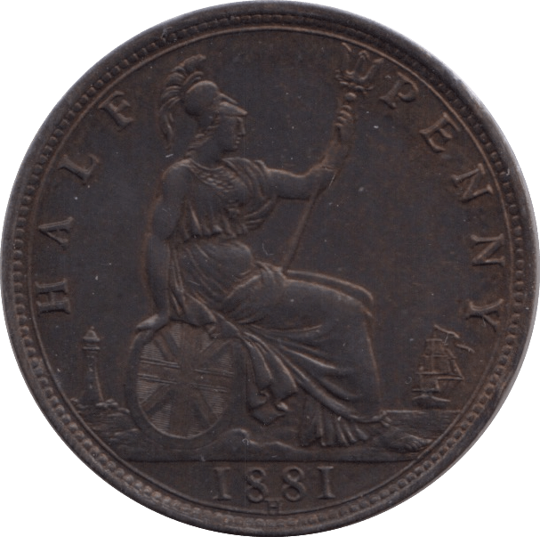 1881 HALFPENNY ( EF ) H - Halfpenny - Cambridgeshire Coins