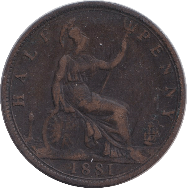1881 HALFPENNY ( FAIR ) - HALFPENNY - Cambridgeshire Coins