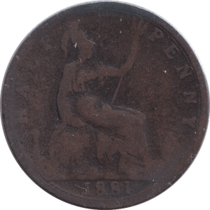 1881 HALFPENNY ( FAIR ) - HALFPENNY - Cambridgeshire Coins