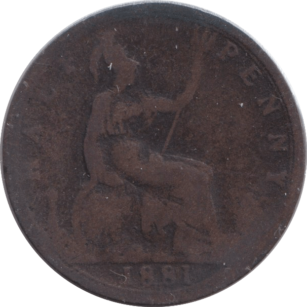 1881 HALFPENNY ( FAIR ) - HALFPENNY - Cambridgeshire Coins