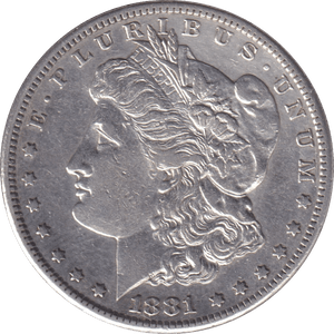 1881 MORGAN DOLLAR USA SAN FRANCISCO MINT - SILVER WORLD COINS - Cambridgeshire Coins
