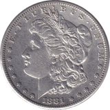 1881 MORGAN DOLLAR USA SAN FRANCISCO MINT - SILVER WORLD COINS - Cambridgeshire Coins