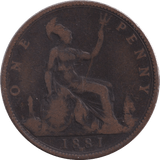 1881 PENNY ( FAIR ) - PENNY - Cambridgeshire Coins