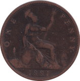 1881 PENNY ( GF ) - PENNY - Cambridgeshire Coins