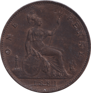 1881 PENNY ( GVF ) - PENNY - Cambridgeshire Coins