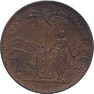 1881 PENNY TOKEN CHRISTCHURCH NEW ZEALAND - PENNY TOKEN - Cambridgeshire Coins
