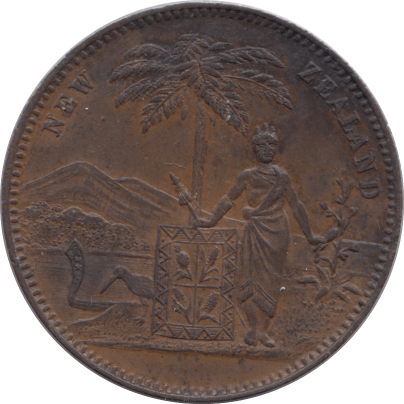 1881 PENNY TOKEN CHRISTCHURCH NEW ZEALAND - PENNY TOKEN - Cambridgeshire Coins