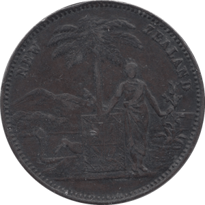 1881 PENNY TOKEN CHRISTCHURCH NEW ZEALAND - PENNY TOKEN - Cambridgeshire Coins