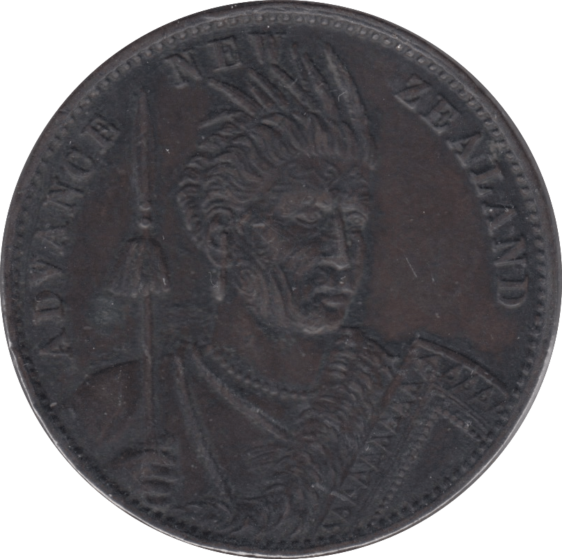 1881 PENNY TOKEN CHRISTCHURCH NEW ZEALAND - PENNY TOKEN - Cambridgeshire Coins