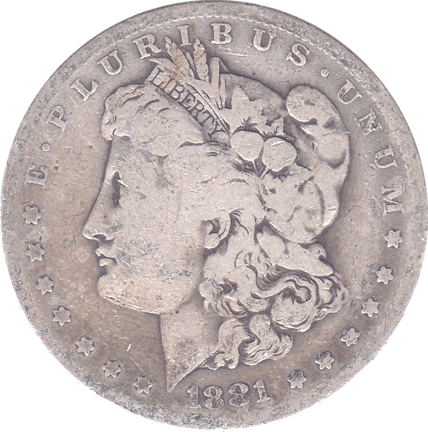 1881 S SILVER MORGAN DOLLAR USA - SILVER WORLD COINS - Cambridgeshire Coins