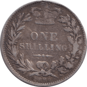 1881 SHILLING ( FAIR ) - SHILLING - Cambridgeshire Coins