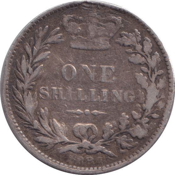 1881 SHILLING ( FAIR ) - SHILLING - Cambridgeshire Coins