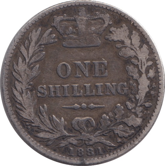 1881 SHILLING ( FINE ) - SHILLING - Cambridgeshire Coins