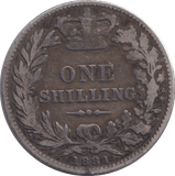 1881 SHILLING ( FINE ) - SHILLING - Cambridgeshire Coins