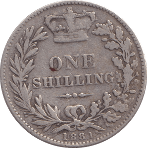 1881 SHILLING ( FINE ) - Shilling - Cambridgeshire Coins
