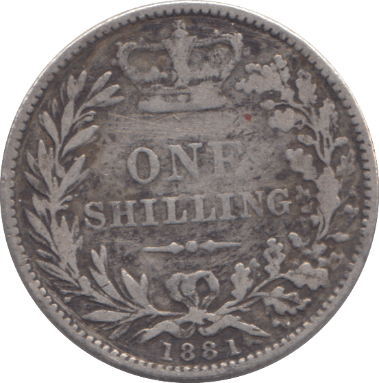 1881 SHILLING ( FINE ) - SHILLING - Cambridgeshire Coins