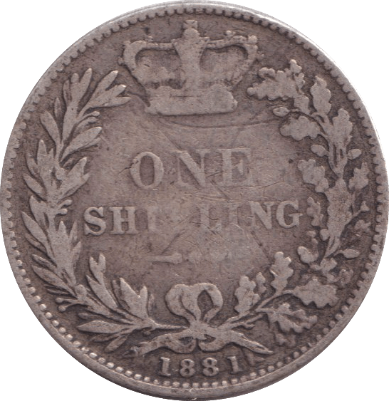 1881 SHILLING ( FINE ) - SHILLING - Cambridgeshire Coins