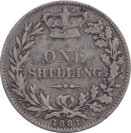 1881 SHILLING ( GF ) - Shilling - Cambridgeshire Coins