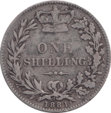 1881 SHILLING ( GF ) - Shilling - Cambridgeshire Coins