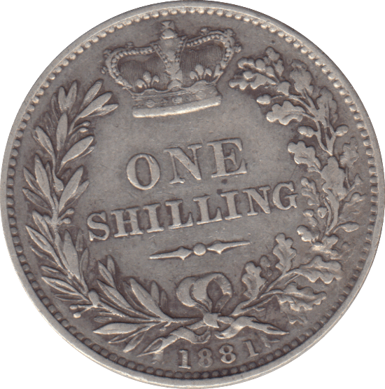 1881 SHILLING ( GF ) - SHILLING - Cambridgeshire Coins