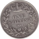 1881 SHILLING ( GF ) - SHILLING - Cambridgeshire Coins