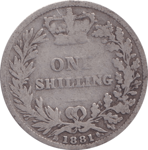 1881 SHILLING ( NF ) - Shilling - Cambridgeshire Coins