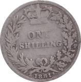 1881 SHILLING ( NF ) - Shilling - Cambridgeshire Coins