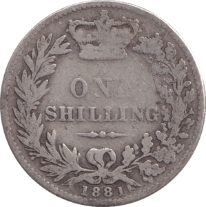 1881 SHILLING ( NF ) - SHILLING - Cambridgeshire Coins