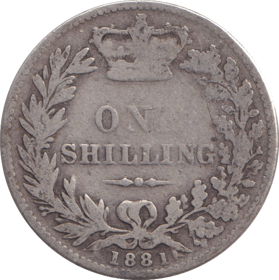 1881 SHILLING ( NF ) - SHILLING - Cambridgeshire Coins