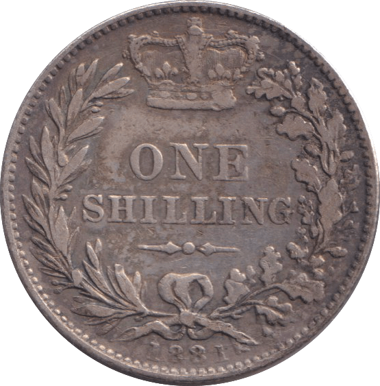 1881 SHILLING ( NF ) - SHILLING - Cambridgeshire Coins