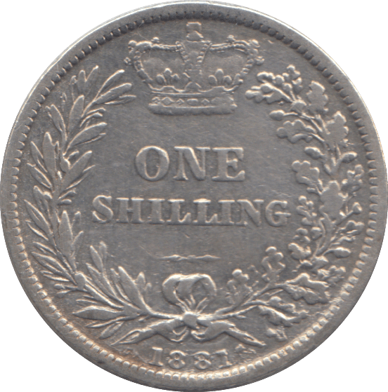 1881 SHILLING ( VF ) - SHILLING - Cambridgeshire Coins