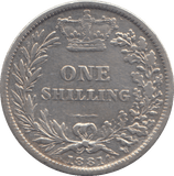 1881 SHILLING ( VF ) - SHILLING - Cambridgeshire Coins