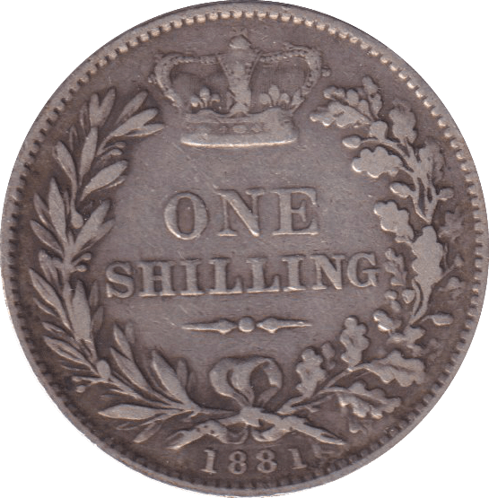 1881 SHILLING (VF) - SHILLING - Cambridgeshire Coins